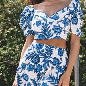 Cara Cara Skirt/Crop Set - Chase Midi Skirt & Matching Sara Top, women's XS